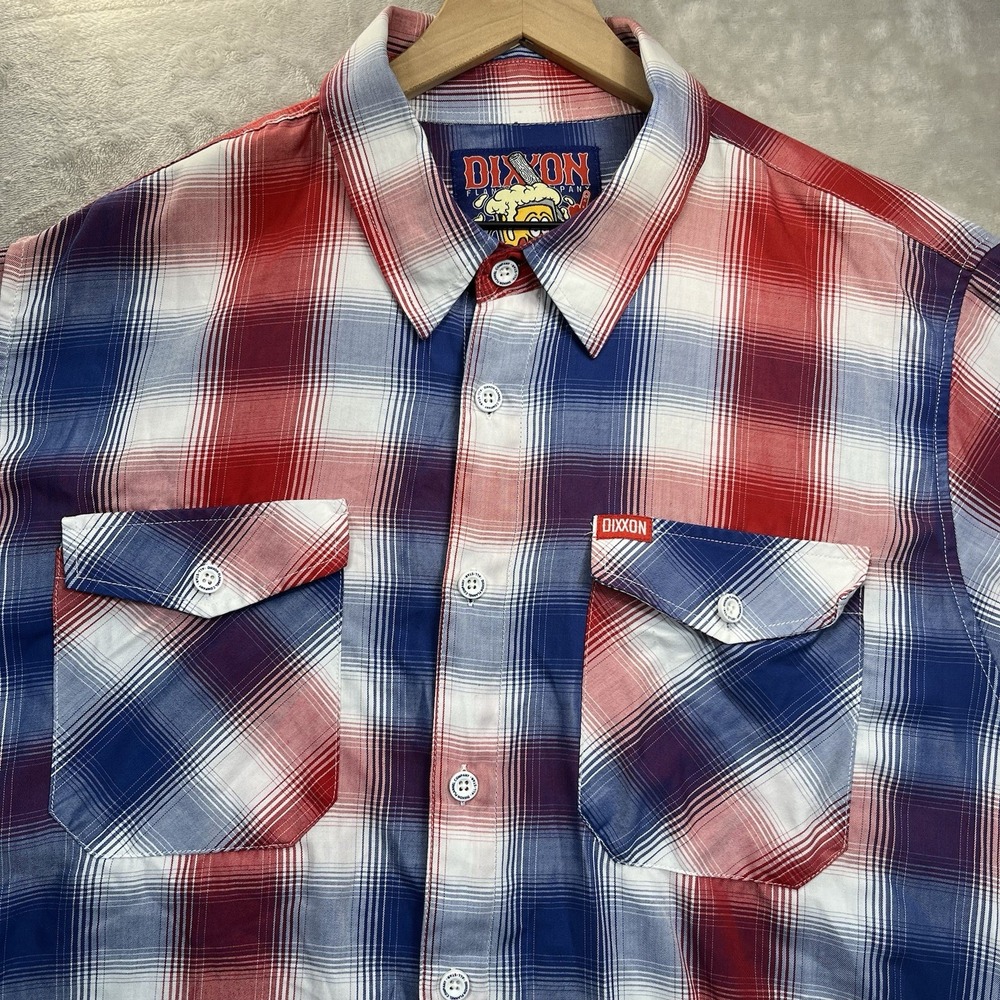 Dixxon Flannel Co Mens XL Shirt All Star Bamboo Series D-Lux S/S Plaid Button